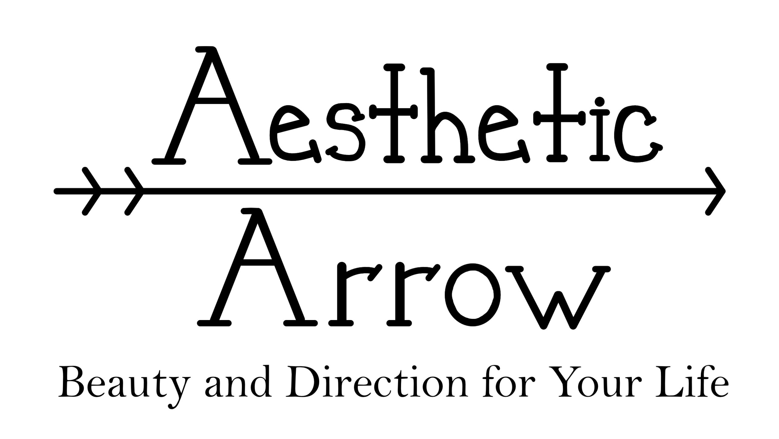 Aesthetic Arrow Logo and Tagline
